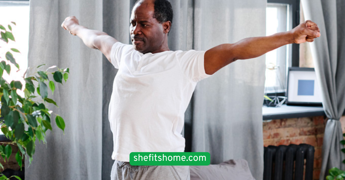 Step Touch with Arm Circles